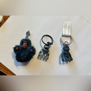 Gorilla Keychain Set in Blue and Gray